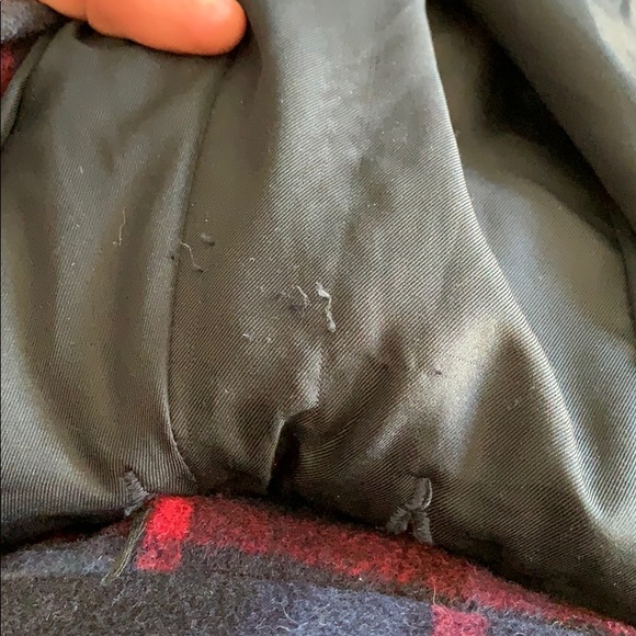 American Eagle Plaid Winter Coat - Picture 5 of 5